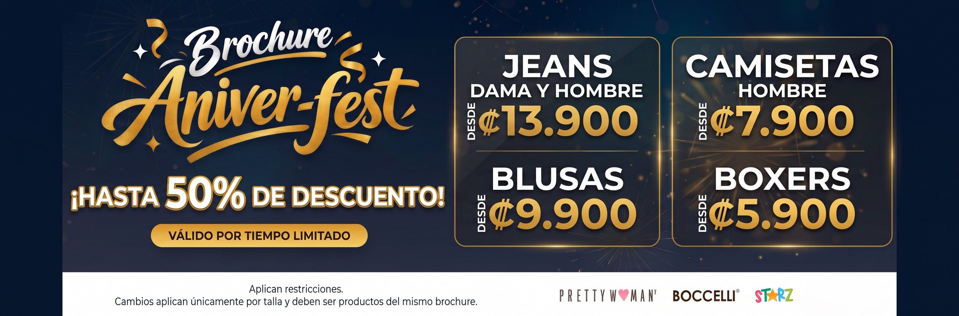 Brochure Aniver-fest — hasta 50% de descuento